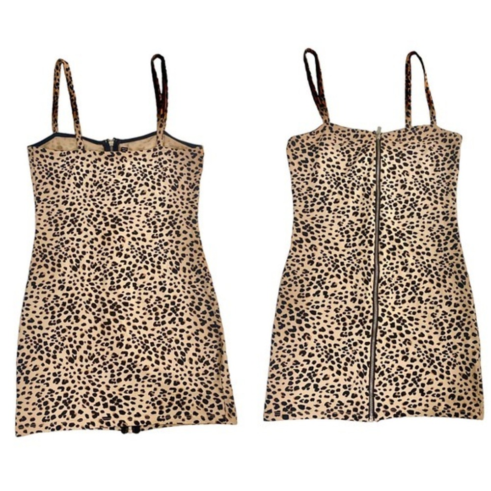 Bundle of 2‎ Animal Print. Mini Dress Size 10 & Leopard print Jumpsuit Small - Picture 5 of 13